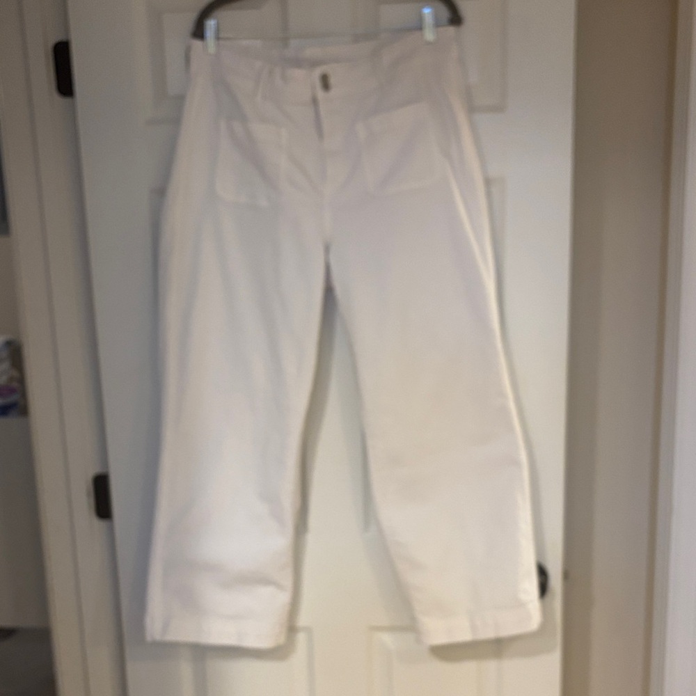 Old Navy White Wide-Leg jeans